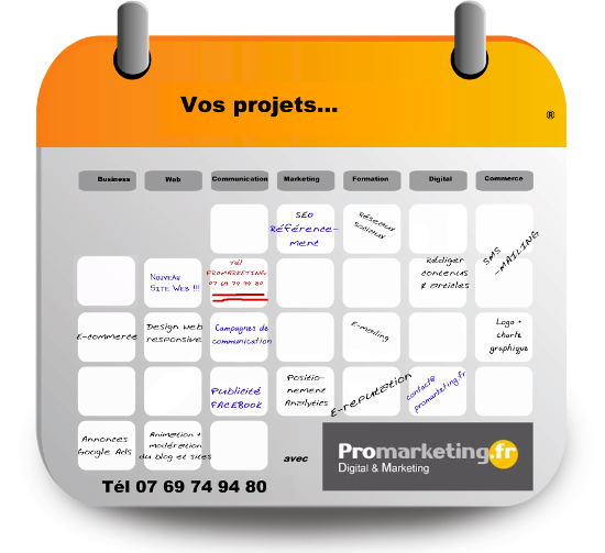 Vos projets avec Promarketing